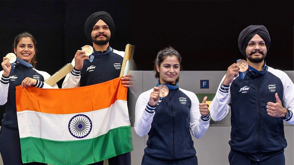 Manu Bhaker-Sarabjot Singh duo secures second Bronze medal for India at Paris Olympics 2024