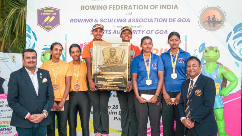 Maharashtra wins Parrikar Trophy at Beach Sprint Rowing Nationals in Goa